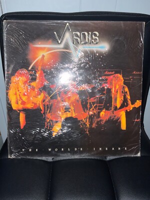 Vardis: The World's Insane 1981 Logo Records Vinyl