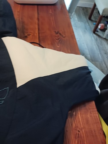Adidas Vintsfe Puffer Medium Coat Dark Blue Zip Up - Picture 17 of 17