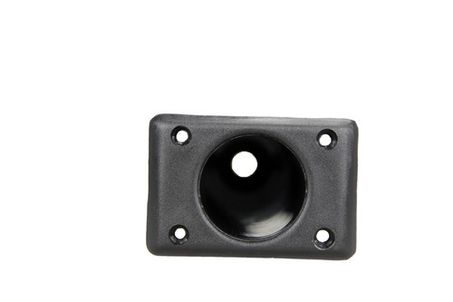 Pactrade Marine Boat Kayak Black Plastic Rod Holder Square Plate Straight Head - Bild 5 von 6