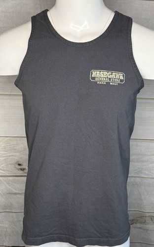 Hana Maui Hasegawa General Store Men’s Gray Tank Top Shirt Size Medium EUC A6105