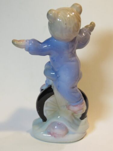 Vintage Porzellan Bär auf einem Einrad Figur - Sorrento Collection - Bild 2 von 4