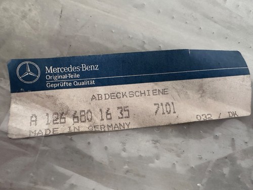 NEU NOS Mercedes W126 Fondtüren Abdeckschiene Abdeckung L+R Door Sill Rail OEM - Bild 9 von 24