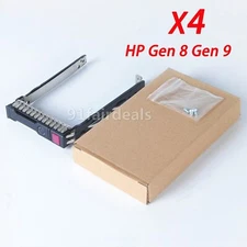 4X SFF 2.5" HDD Drive Tray Caddy Bracket 651687-001 For HP G8 Gen8 DL380p DL360p