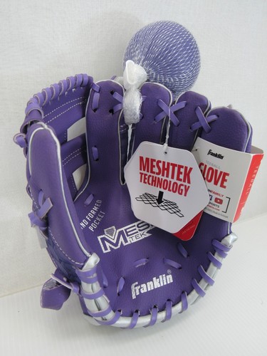 Baseball Handschuh Franklin 22809-L 9,5" Jugend Mitt lila & silber Rechtshandwurf - Bild 7 von 7