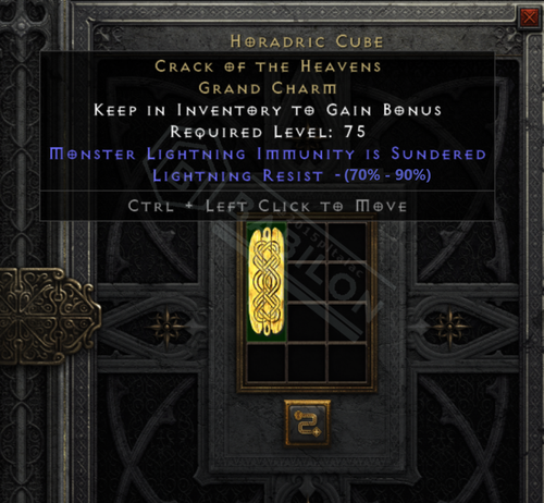 ✅PC PS4 PS5 XBOX SWITCH✅NON-LAD Immunity Sundered Charm DIABLO 2 RESURRECTED D2R - Picture 9 of 19