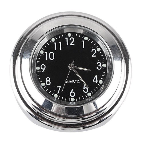 Motorcycle Handlebar Clock Universal Fits 7/8"~1" Handlebar Waterproof Chrome - Picture 2 of 5