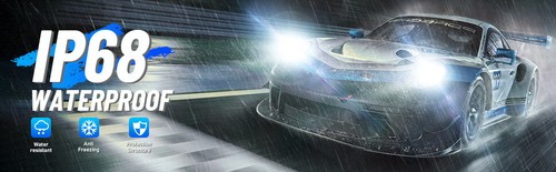 NOVSIGHT 9004 LED Headlight Bulbs Super Bright Lamp 50000LM 6500K High Low Beam - Picture 7 of 17
