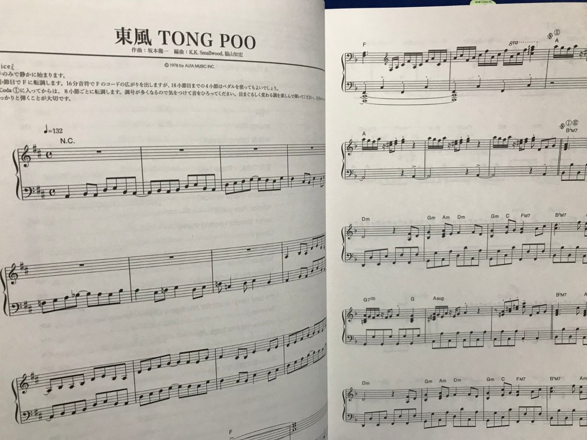 Ryuichi Sakamoto Piano Solo Score Complete Works Sheet Music