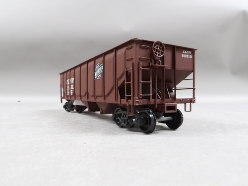 O Brass Model C&NW Chicago & Northwestern 3-Bay Hopper #60510 - Custom - No Box - Imagen 2 de 10
