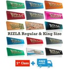 RIZLA REGULAR & KING SIZE SLIM CIGARETTE ROLLING SMOKKING PAPERS COLLECTIONS