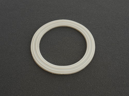 Silikon Unterlegscheibe für 2" Schottverschraubung, 3-3/4" OD x 2-3/4" ID, weiß - Bild 1 von 2