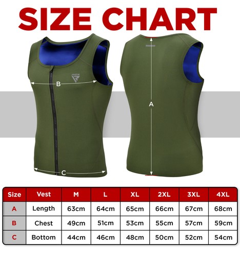 Chaleco de compresión RDX para hombre para sudor sauna atrapa el calor sudor cintura entrenador gimnasio - Imagen 42 de 85