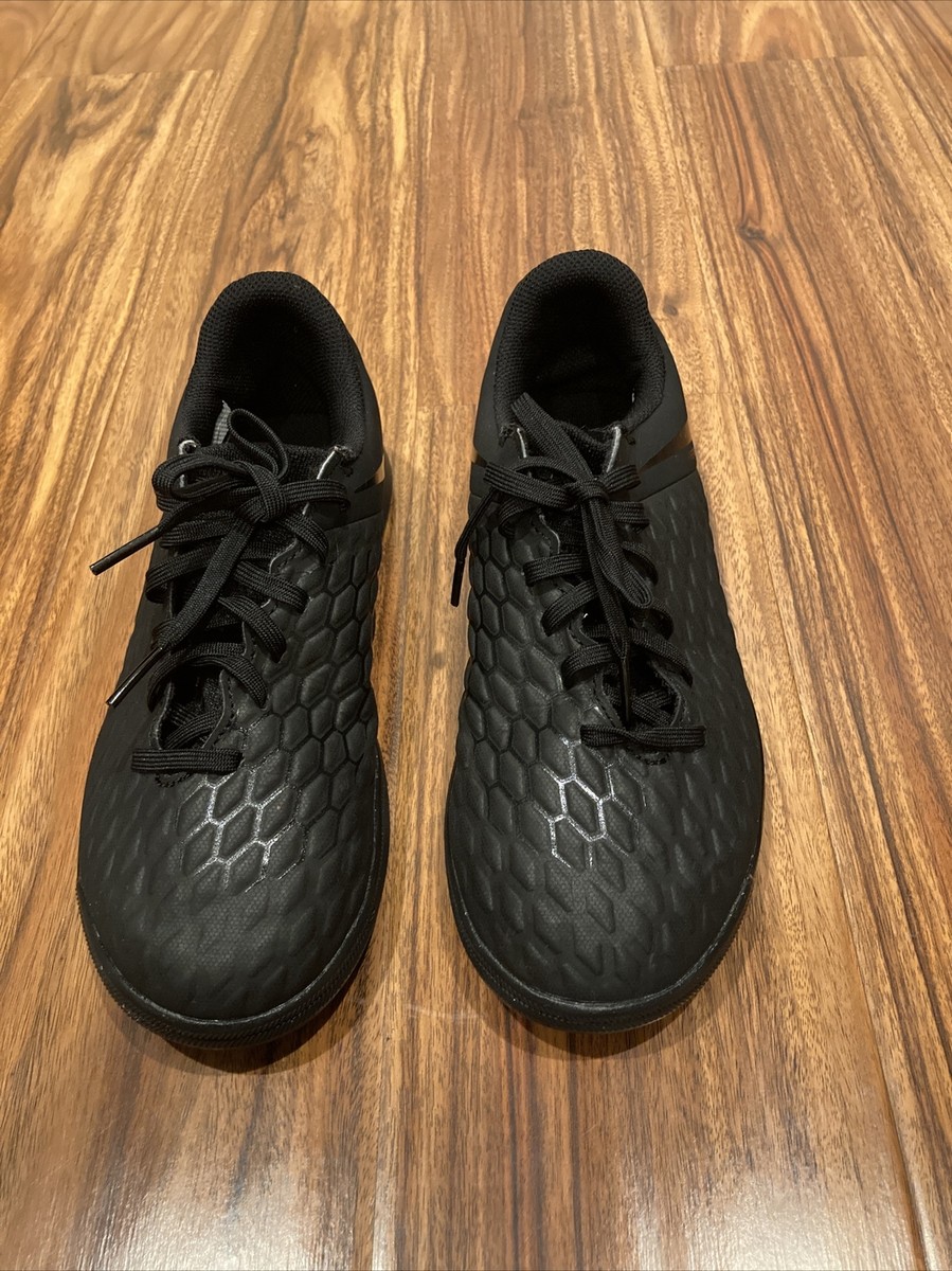 Nike Boys Hypervenom Phantom X 3 AJ3789 001 Black Running Shoes Sneakers Sz 5.5Y