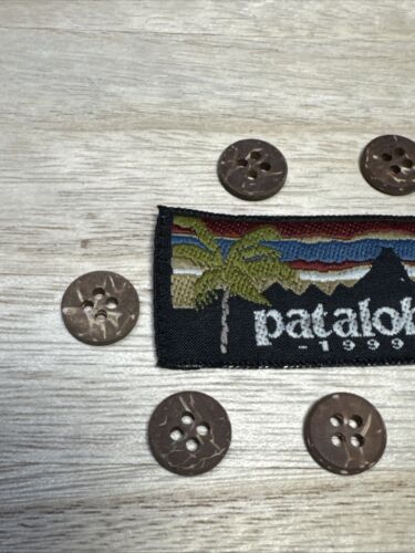 Pataloha Hawaiian Shirt Set of 7 Coconut Shell Replacement Buttons - Picture 3 of 5