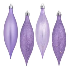 Vickerman 5.5" Lavender Finial Drop Christmas Ornament (8 pack) (480458)