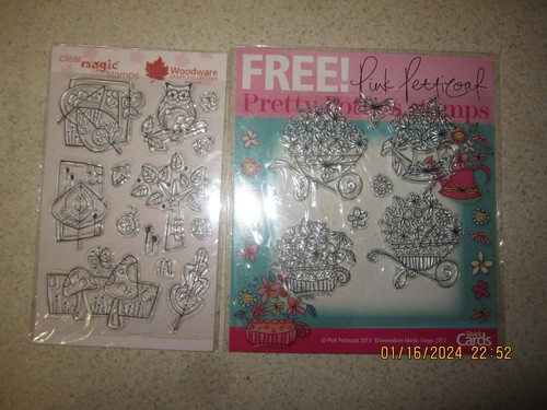 LOT OF 8 MIXED CLEAR CLING STAMPS NEW DISNEY , CHRISTMAS NEW OLD STOCK - Picture 7 of 7