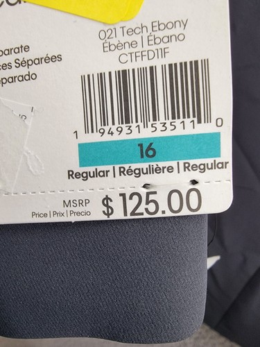 Calvin Klein Slim-Fit Stretch Performance Suit Jacket Big Boy 16 Ebony Solid L/S - Picture 19 of 19