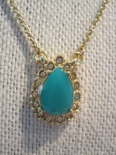 NWT Kate Spade Very Pretty Green Balloon Bouquet Mini Pendant Necklace   - Bild 3 von 5