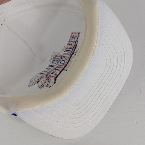 Vintage 90er Bill Elliott NASCAR Snapback Truckermütze weiß blau Seil bestickt USA - Bild 8 von 10