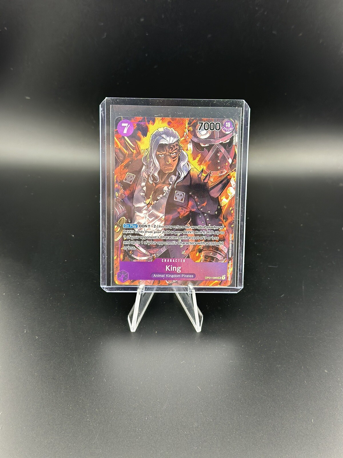 One Piece Card Game King OP01 096 SR Parallel Alt Art  Romance Dawn English NM/M
