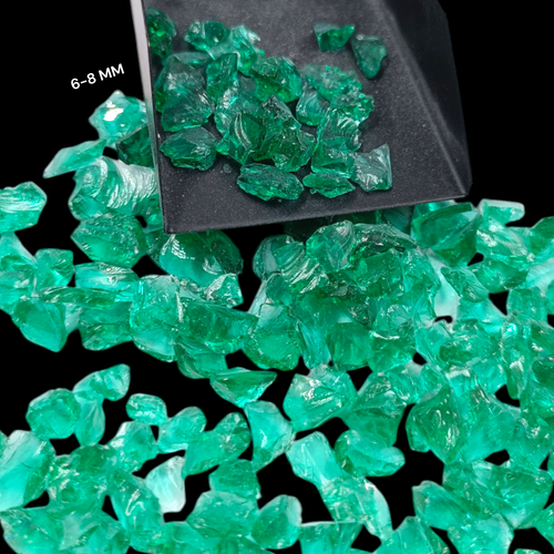 Smaragd Hydro Quarz Edelstein grob alle Größen Stein Heilpulver Inlay zerklei... - Bild 24 von 43