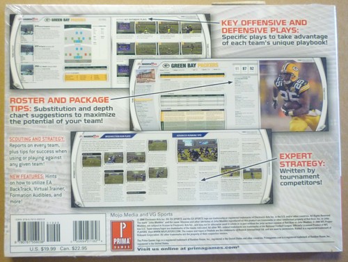 Madden NFL 2009 by Prima Games (2008) NEW in SHRINK - Imagen 2 de 2