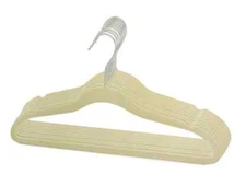 New Petite 14.5" SlimLine Shirt/Pant Hangers Linen (pk10)