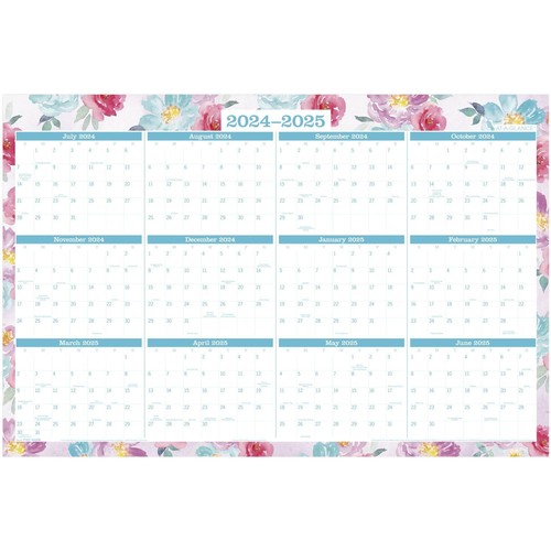 AT-A-GLANCE 2024-2025 Erasable Wall Calendar Planner 24" x 36" Large Academic...