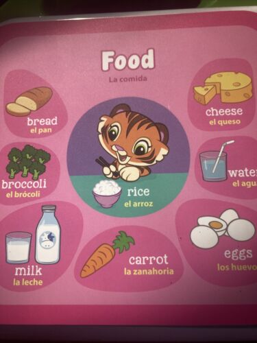 Leap Frog Learning Friends 100 Words Book Educational English/Spanish Bilingual - Picture 4 of 16