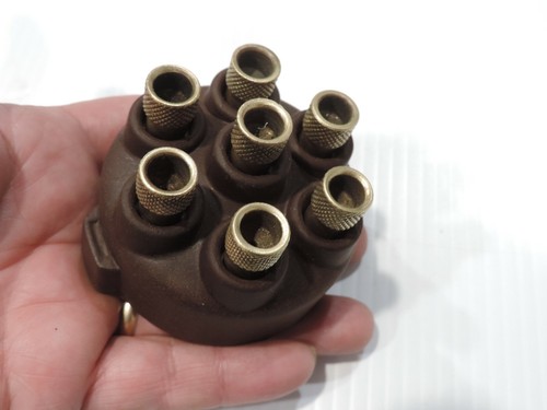 VINTAGE 6 CYL DISTRIBUTOR CAP - 1920's BUICK ? AMERICAN LAFRANCE ? MACK BULL DOG - Picture 4 of 7