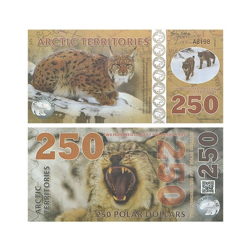Banconota 14pz/set UNC dollaro artico orso polare animali banconote collezione banconote - Foto 18 di 19