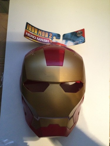 Iron Man Marvel Face Mask Age 5+ Fancy Dress / Costume Accessory Boys Toy Strong - Picture 8 of 13