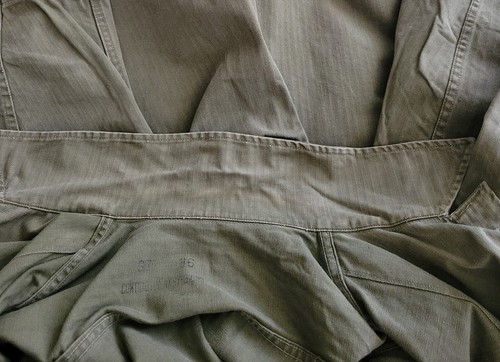 1940s Vintage WWII WW2 US Navy USN HBT Jacket 36 NXSY-31623 1943 Herringbone - Picture 20 of 20