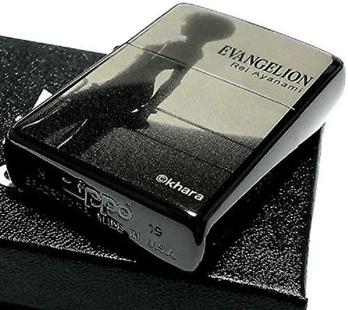 Zippo Rei Ayanami Moon Evangelion Eva Black Titanium Coating Japan Limited Anime - Picture 8 of 11