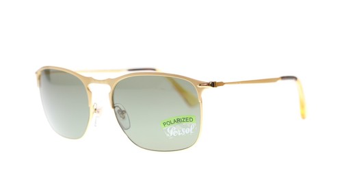 Persol Herren Sonnenbrille PO7359S 106958 gold/grün polarisiert 58 mm authentisch