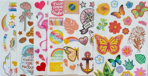 100+ Wholesale Sticker Lot retro 80's 90's nostalgia boho mixed themes - Picture 16 of 16