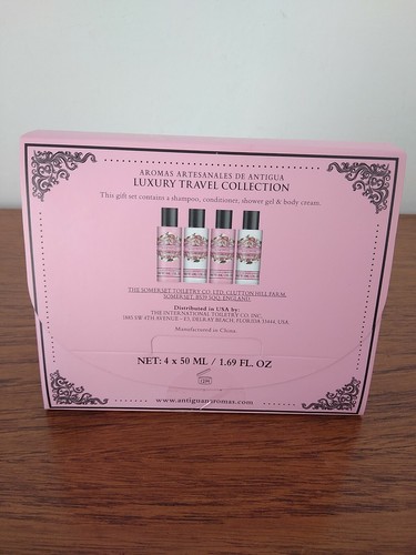 AROMAS ARTESANALES DE ANTIGUA TRAVEL COLLECTION ~ ROSE PETAL 4 x 50ml - Picture 8 of 8