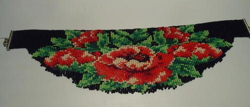 Choker. Handmade Beaded Necklace , Ukrainian Gerdan, Vyshyvanka. #21 - Picture 2 of 6