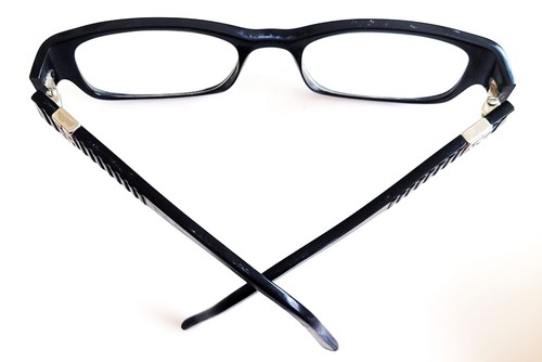 VTG FENDI F745 001 EYEGLASSES FRAME W/CASE+CLOTH ITALY 50-18-135 - Picture 5 of 8