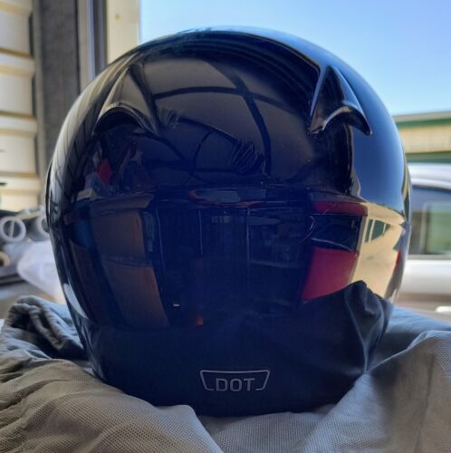 DOT CL-Max Black Glossy Motorcycle Helmet with Tinted Face Shield Size Large - Picture 7 of 12