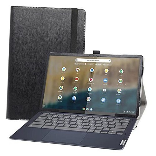 Bige for Lenovo IdeaPad Duet 5 Chromebook 13.3 Case,PU Leather 13.3 inch Black