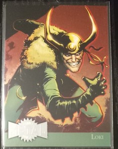 Loki 2015 Marvel Fleer Retro 1995 Fleer Metal Blaster #21