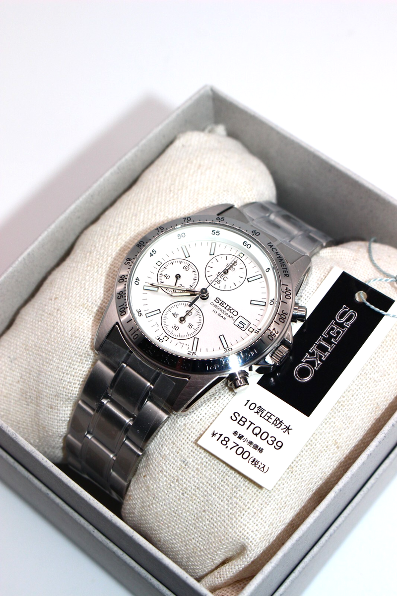 SEIKO Selection SBTQ039 Chronograph Quartz Men's Watch Silver