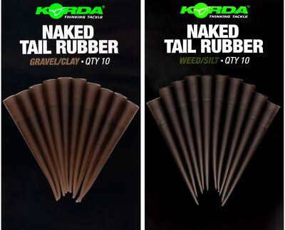 Korda Naked Tail Rubber - 10 Gummitubes, Karpfenmontage, Karpfenangeln, Zubehör