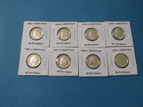 Komplettsatz 29 Silber PP Roosevelt Dimes 1992er-2020er Jahre - Gem Proof Qualität - Bild 3 von 12