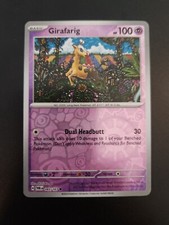 Pokemon TCG Girafarig 083/167 Twilight Masquerade Reverse Holo Common