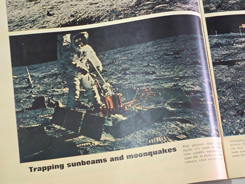 LIFE MAGAZINE NEIL ARMSTRONG AUGUST 8, 1969 ON THE MOON FOOTPRINTS PHOTOGRAPHS - Picture 5 of 6
