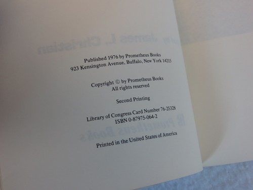 James L. Christian EXTRA-TERRESTRIAL INTELLIGENCE Prometheus 1976 - Picture 5 of 10