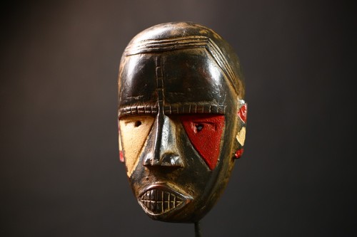 Máscara Tribal Africana Mujer Color Audaz Madera Tallada Arte de Pared Decoración De Colección-G4516 - Imagen 18 de 24