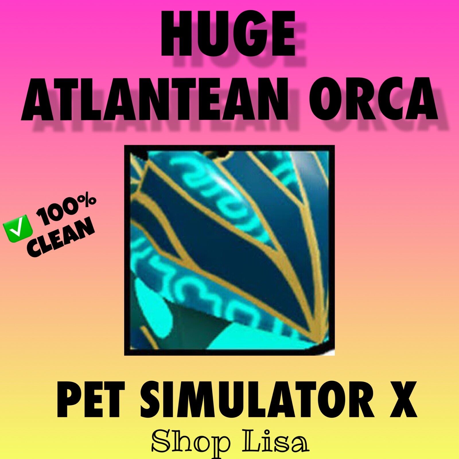 Huge Cupcake ▪️UNTRANSFERRED▪️ PSX Pet Simulator X ✨100% CLEAN + 10 BILL💎